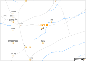 map of Gurfa