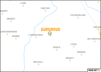 map of Gurganus