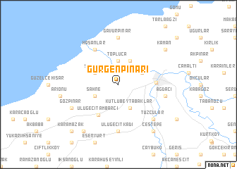 map of Gürgenpınarı