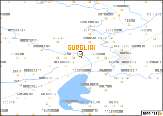 map of Gurgliai