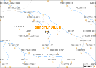 map of Gurgy-la-Ville