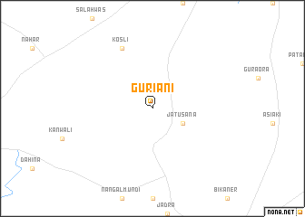 map of Guriāni