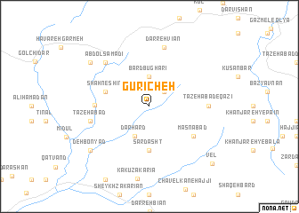 map of Gūrīcheh