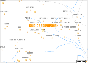 map of Gūrīd-e Sar Bīsheh