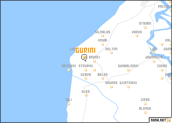 map of Guriņi