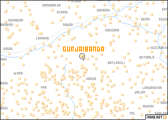 map of Gurjai Bānda