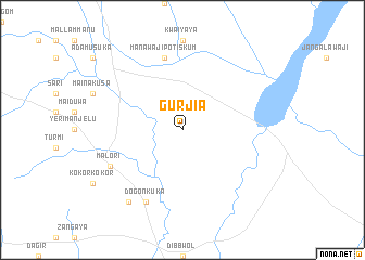 map of Gurjia
