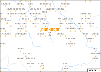map of Gūrkhānī