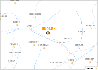 map of Gürlek