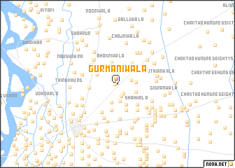 map of Gurmānīwāla