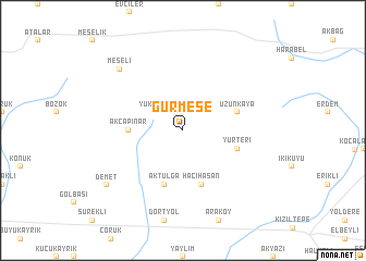 map of Gürmeşe