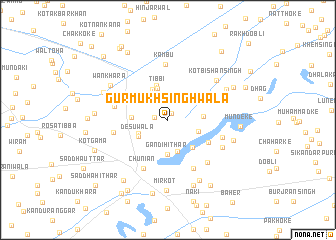 map of Gurmukh Singhwāla