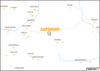 map of Gūrnāgān