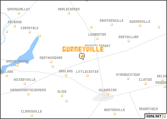 map of Gurneyville