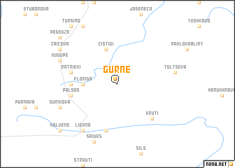 map of Gurne