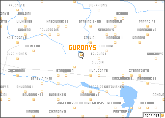 map of Guronys