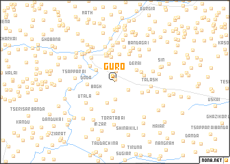 map of Guro