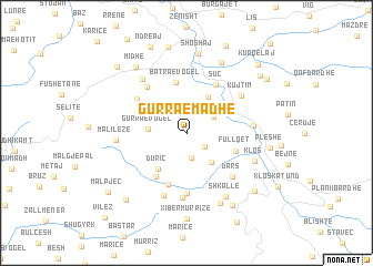 map of Gurra e Madhe