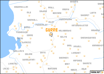 map of Gurrë