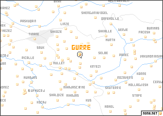 map of Gurrë