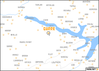 map of Gurrë