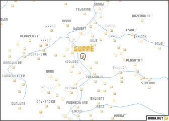 map of Gurrë