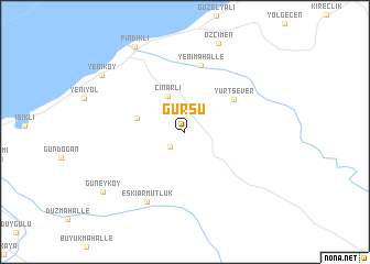 map of Gürsu