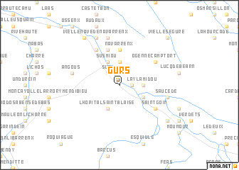 map of Gurs