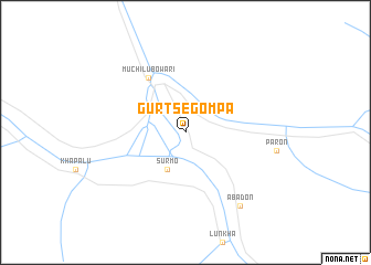 map of Gurtse Gömpa