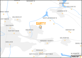 map of Gurty