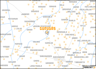 map of Gurūdās