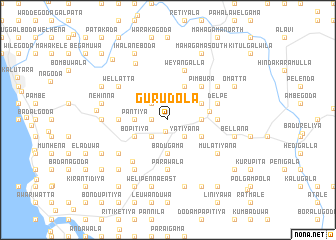 map of Gurudola
