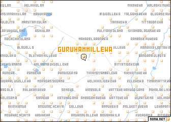 map of Guru Hammillewa