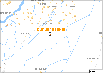 map of Guru Har Sahāi