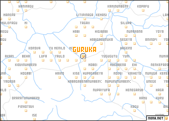 map of Guruka