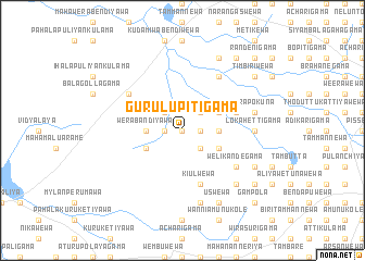 map of Gurulupitigama