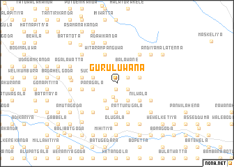 map of Guruluwana