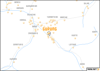 map of Gurung