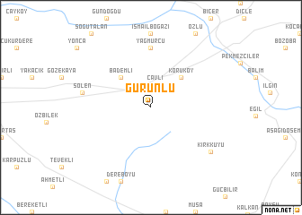 map of Gürünlü