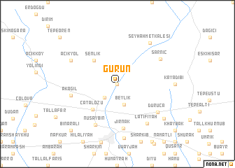 map of Gürün