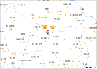 map of Gurushe