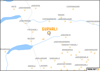 map of Gurwāli