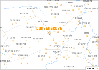map of Gurʼyevskoye