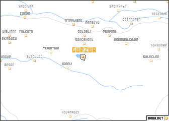 map of Gürzüa