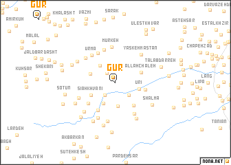 map of Gūr