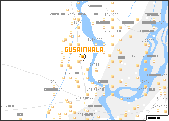 map of Gusāinwāla