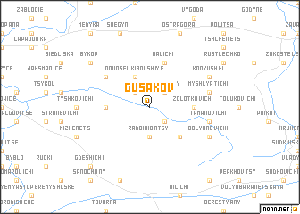 map of Gusakov