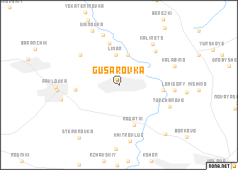 map of Gusarovka