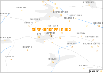 map of Gusek-Pogorelovka