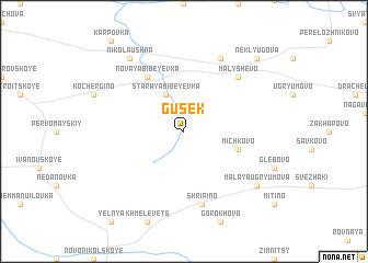 map of Gusek